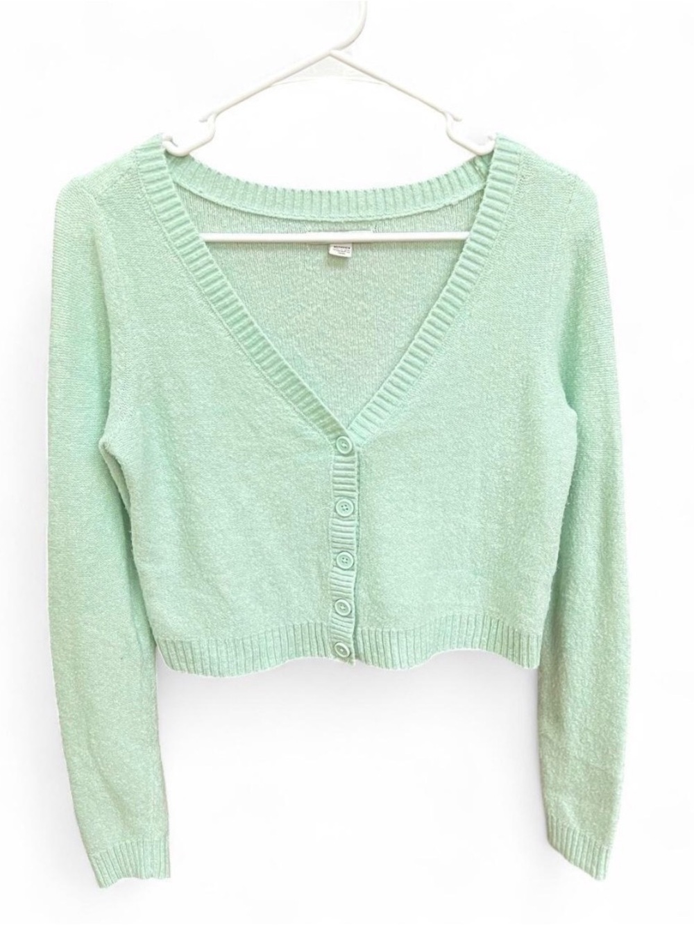 American Eagle Outfitters Mint Green V-Neck Cardigan